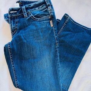 Silver Jeans Women's Straight Leg in Deep Blue